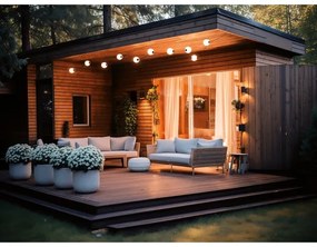 Kanlux 38031-LED Kültéri dekoratív lánc GIRLAND STONO 10xLED/10W/230V 6m IP67