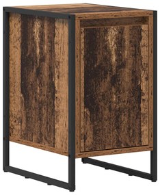 vidaXL Éjjeli asztal 2 pcs Öreg fa 39,5 x 30 x 50 cm Faanyag