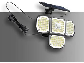 Immax 08499L - LED napelemes fali lámpa szenzorral LED/5W/5,5V IP44