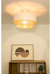 NATIA felületre szerelhető csillár 1xE27/60W/230V, fehér/barna