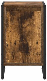 vidaXL Éjjeli asztal Füstös tölgy 39,5 x 30 x 50 cm Faanyag