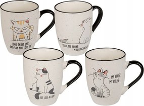 Bögre pajkos cica Macska Vicces Nyomtatás 300 ML