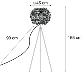 Romantikus állólámpa fehér - Feather