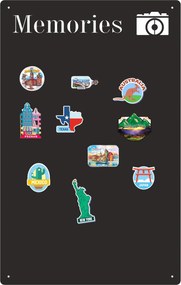 Mágneses Tábla Utazáshoz Nyaraláshoz Fém 38 x 60 cm