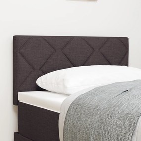LED Fejtámla Gyémánt Blokkok Mintázat Sötét Barna 80 cm Szövet