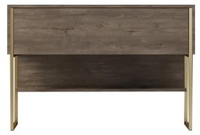 Komód Luxe - Gold, Walnut