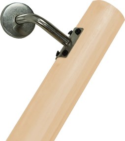 Fogantyú/korlát, tömör fa, természetes, 200 cm, MANEL TYP 2