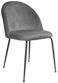 Design szék Ernesto szürke / fekete