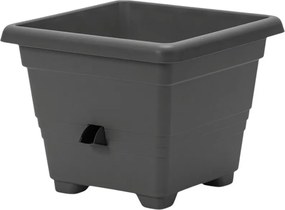 Plastia Bergamot Önöntöző virágtartó 35 x 35 cm, szürke, 35 x 35 cm