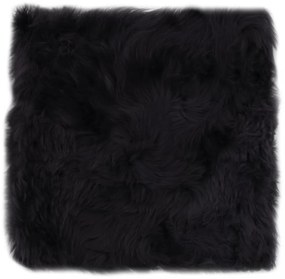 2 db sötétszürke valódi báránybőr székpárna 40 x 40 cm