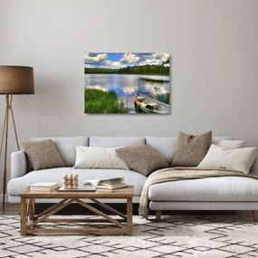 Üveg kép - Festői falu (70x50 cm)