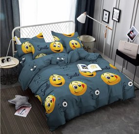 Mikroszálas ágyneműhuzat EMOJI KINYÚJTOTT nyelvvel szürke Ágyneműhuzat mérete: 70 x 90 cm | 140 x 220 cm