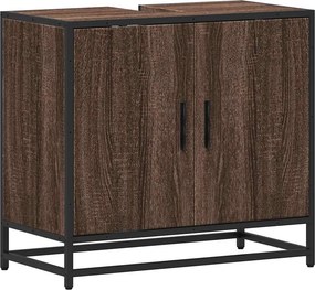 vidaXL mosdószekrény barna tölgy 65x33x60 cm műfa 65x33x60 cm