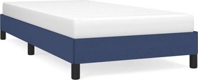 vidaXL ágykeret matrac nélkül 90x200 cm kék szövet