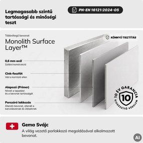 Irodai polc nyitott ruhaakasztó rúddal, recepcióra és váróterembe, fém, antracit/dió, 800x2200x400 mm: ARIEL Eco Design