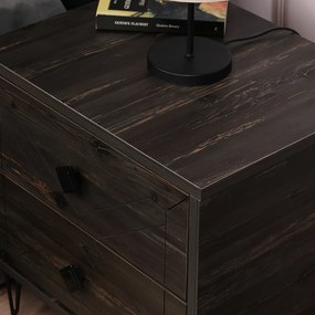 Luna Dark Brown éjjeliszekrény