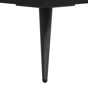 fekete szerelt fa polcos szekrény 34,5 x 32,5 x 90 cm
