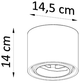 Fehér mennyezeti lámpa ø 14,5 cm Roxa – Nice Lamps