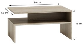 Leon III NEW Dohányzóasztal Sonoma N