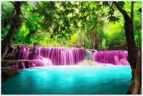 Poszterek 120x80 Színes tájkép Vízesés