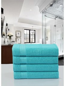Türkiz pamut törölköző szett 4 db-os 50x100 cm – Good Morning