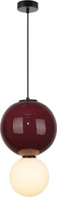 ITALUX PND-95221-1L-PRP PIEVE Modern Függesztett Lámpa Fehér, Matt Fehér, Gesztenyebarna, Piros, Ibolya, Opál LED IP20
