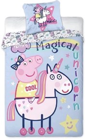Lepedők Disney Peppa Pig rózsaszín 140x200cm+90x70cm Faro