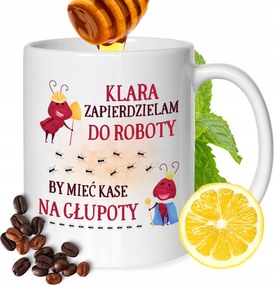 Bögre Klára Barátnő Feleség Barátnő Ajándék Nyomtatott Fehér 330ml