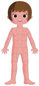 Janod - Gyerek oktató puzzle 225 db Emberi test