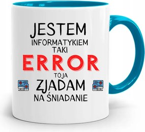 Kék Bögre Informatika Error Eszem Ajándék fényképes nyomtatással