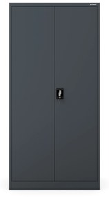Fém öltözőszekrény DAWID, 900 x 1850 x 450 mm, antracit
