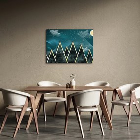 Kép - telihold az arany hegyek felett (70x50 cm)