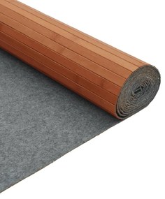 négyszögletű barna bambusz szőnyeg 80 x 300 cm