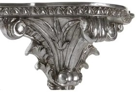 Vinatge ezüst fali polc 37,5x17x21 cm polirezin