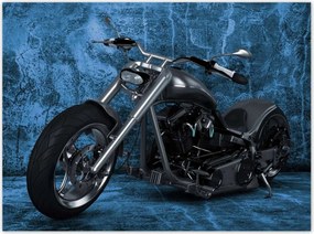 Poszterek 135x100 Kék fal Chopper
