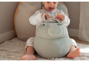 Világosszürke textil játéktároló kosár ø 25x30 cm Henry the Hippo – Lorena Canals