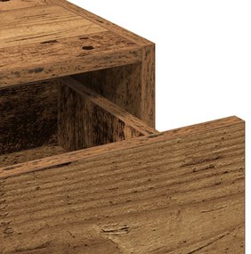 Fali Pipereasztal - Vintage Fa - 100x40x70 cm