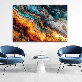 DUBLEZ | Fából készült kép - Kőrétegek