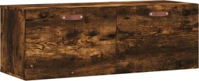 vidaXL füstös tölgy színű szerelt fa faliszekrény 100 x 36,5 x 35 cm