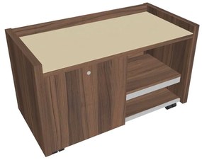 Verno mobil konténer 100 x 50 cm üveggel, bal, dió / vanília