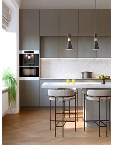 Redo 01-2711 - Csillár zsinóron KILT 1xE27/42W/230V átm. 12 cm fekete