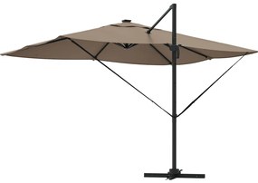 Konzolos Roma Napernyő LED-del Taupe 352x251x265 cm Alumínium