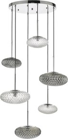 Dar Lighting BIBIANA BIB6450 Függőlámpa 6x40W/G9