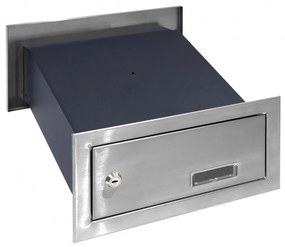 S5T beépíthető postaláda RAL7016 + rozsdamentes, 7016 antracit + rozsdamentes