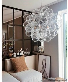 ByRydens 4200440-7002 - Csillár zsinóron GROSS 8xG9/4W/230V átlátszó