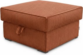 Terrakotta színű SMART COSARO taburet tárolóval 65x65 cm