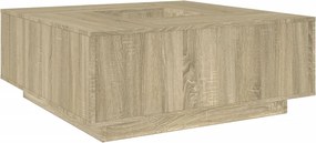 vidaXL sonoma tölgy színű szerelt fa dohányzóasztal 100x100x40 cm