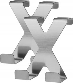 Törölközőtartó fürdőszoba ajtóhoz, fém