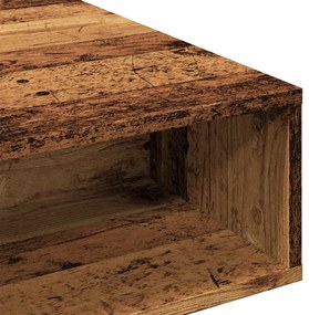 antik fa színű szerelt dohányzóasztal 105 x 55 x 32 cm