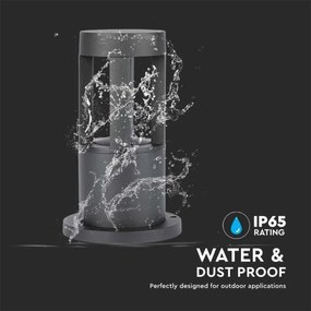 LED Kültéri lámpa LED/10W/230V 25cm 6400K IP65 fekete